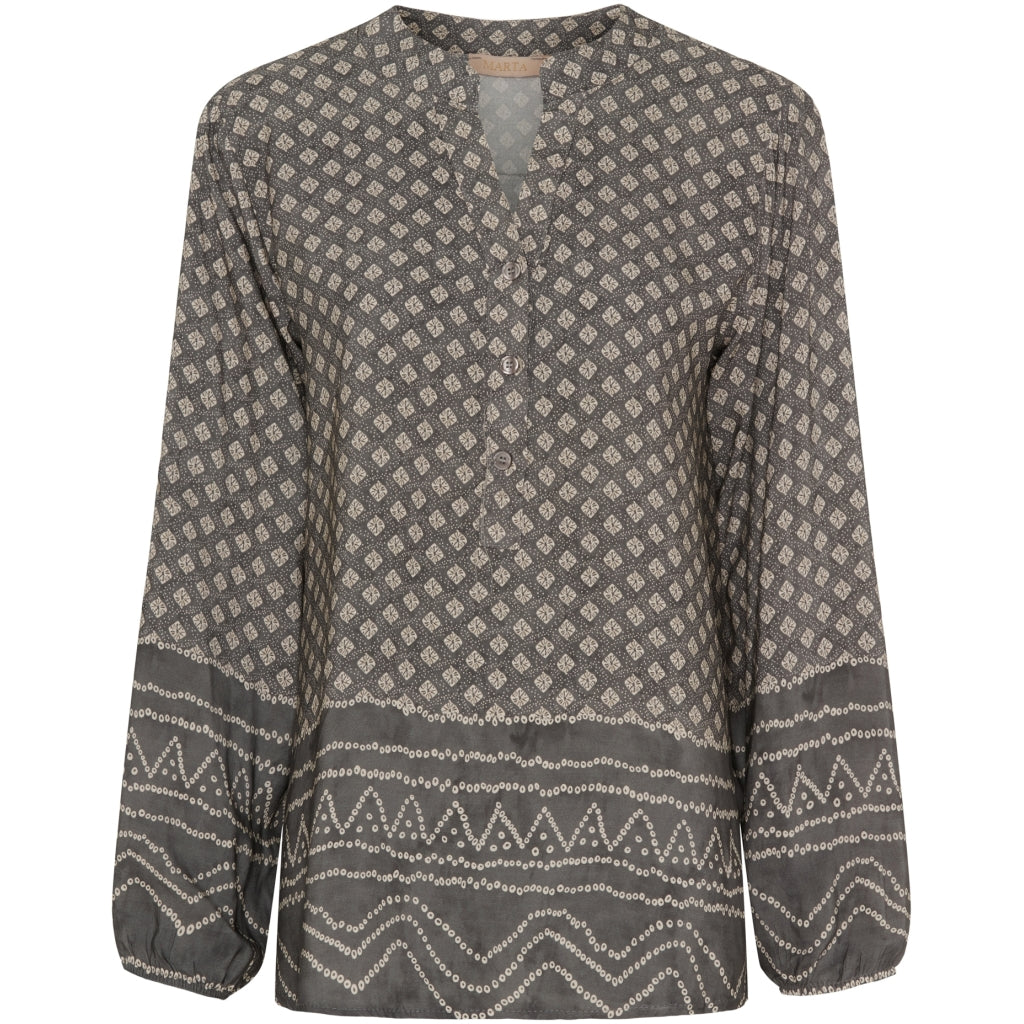 Dame Bluse Mdcchristelle 6453   Grigio1896tps fra Marta Du Chateau