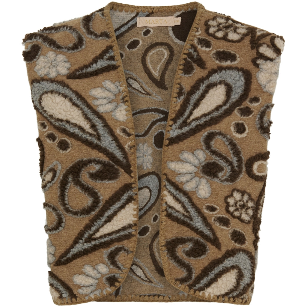 Dame Vest Mdcpilar 3939   Camello fra Marta Du Chateau