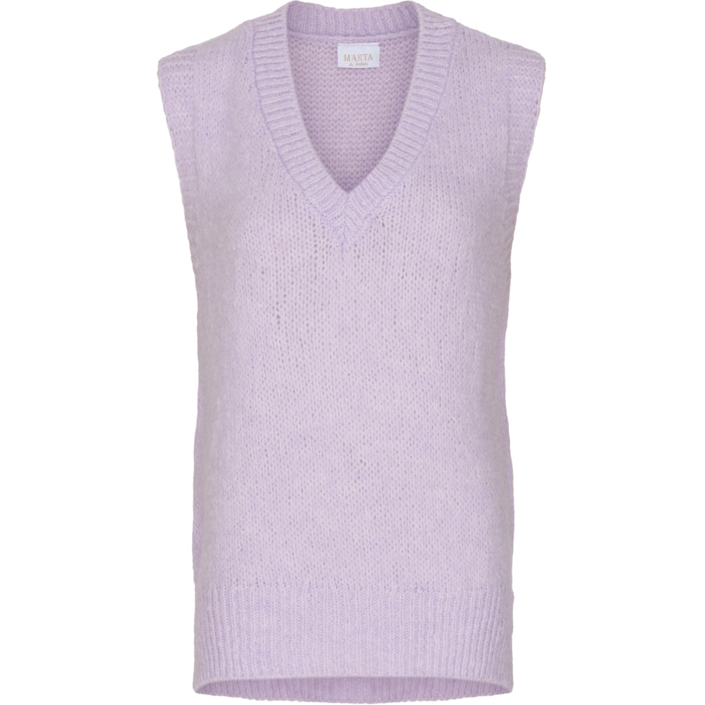 Strik Vest 201138   Lillac fra Marta Du Chateau
