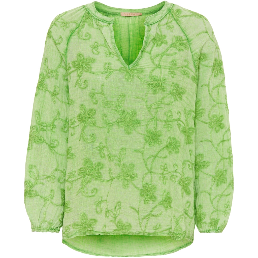 Dame Bluse 2144   Apple Green fra Marta Du Chateau