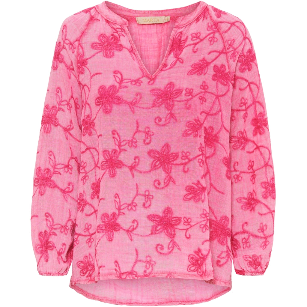 Dame Bluse 2144   Fuxia fra Marta Du Chateau