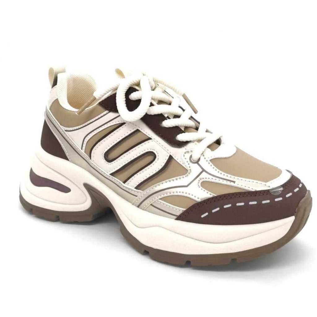 Martina Dame Sneakers A 103 Kaki fra Shoes