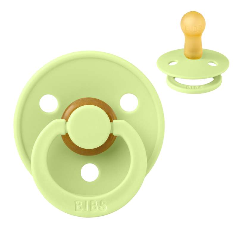 Rund Colour Sut   Str. 2   Naturgummi   Matcha fra Bibs