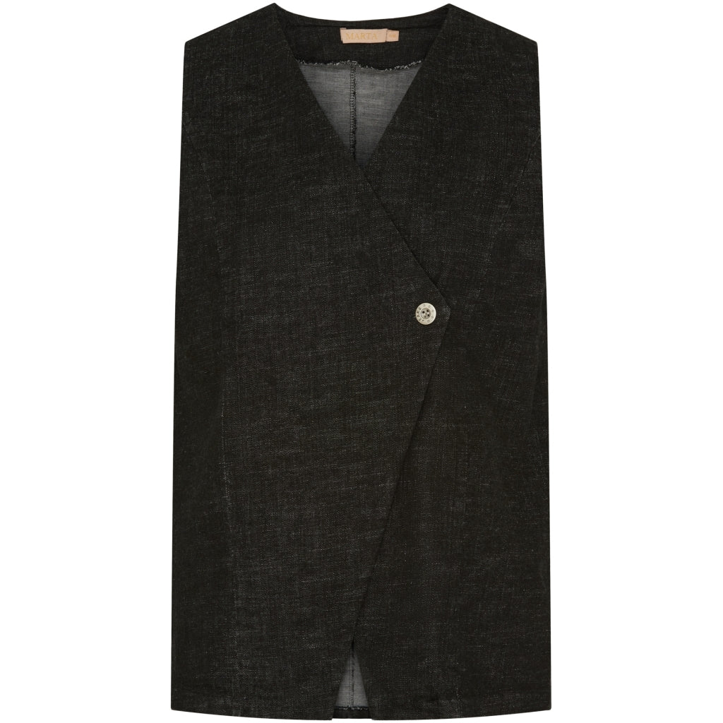 Dame Vest Mdccarmille 86188   Black fra Marta Du Chateau