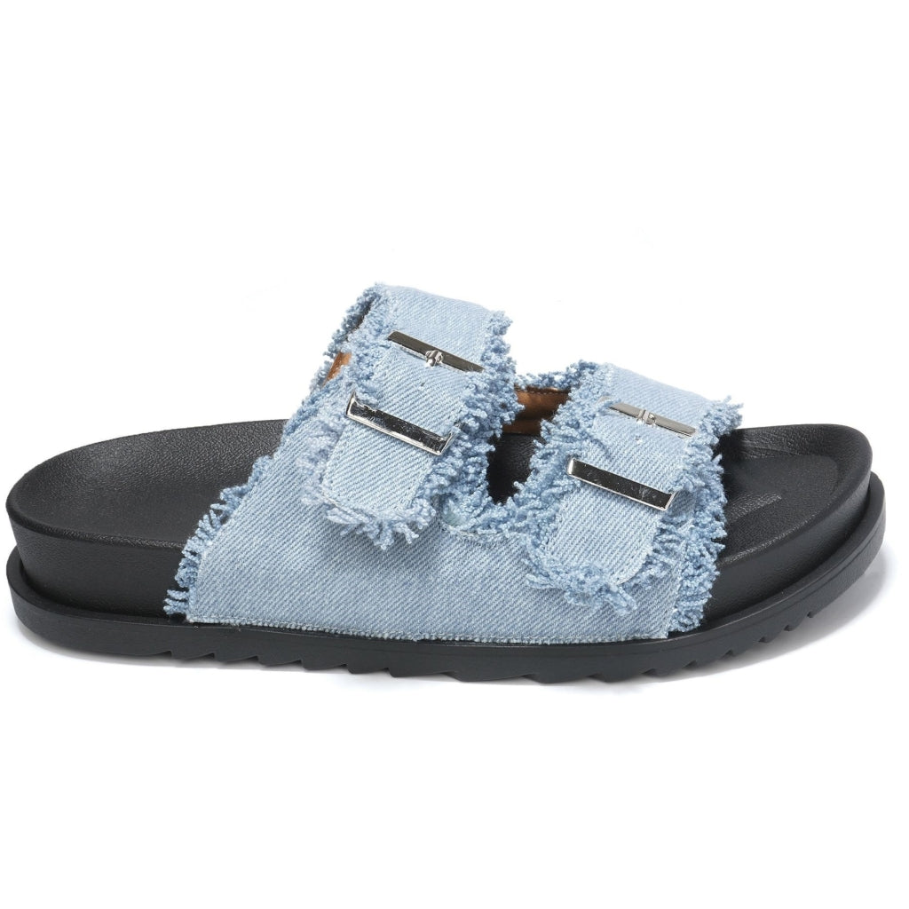 Merle Dame Sandaler Tl8 167   Light Jeans fra Shoes