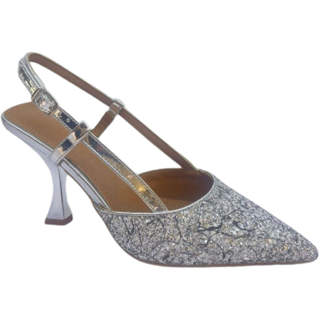 Michelle Dame Sko 1611 Silver fra Shoes