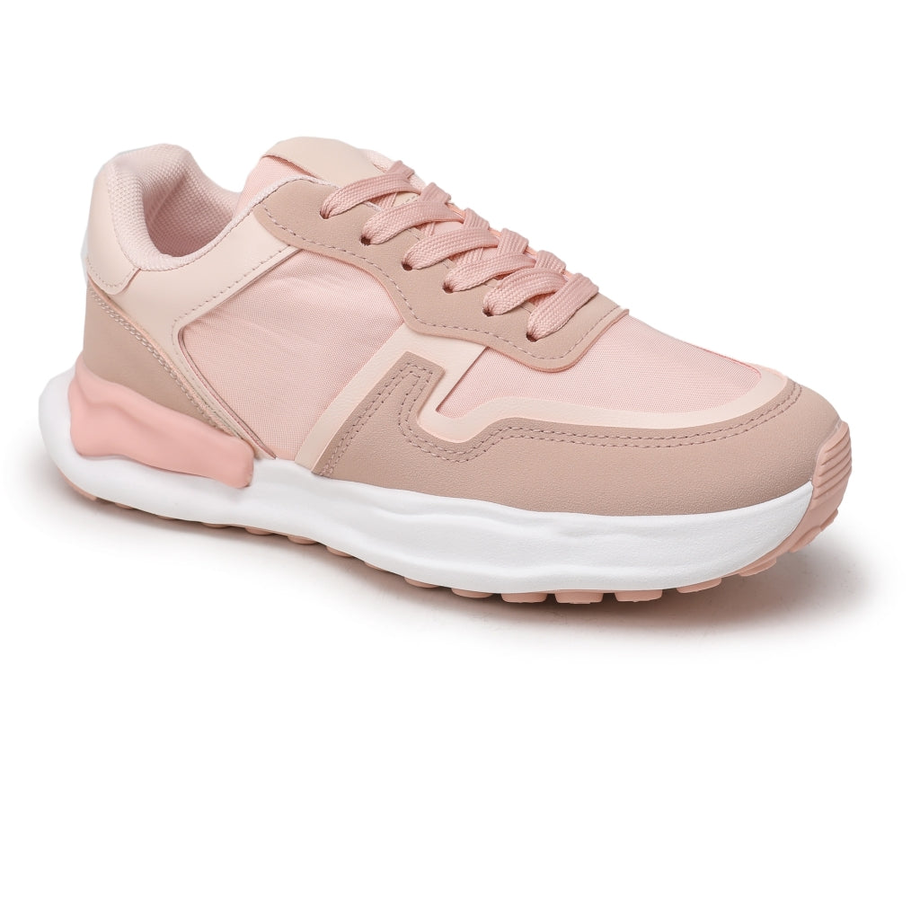 Mila Dame Sneakers 1123   Pink fra Shoes