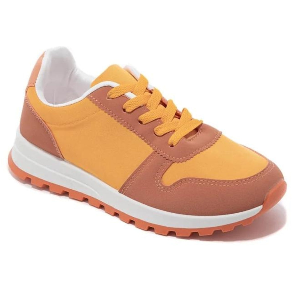 Milla Dame Sneakers 9268   Orange fra Shoes