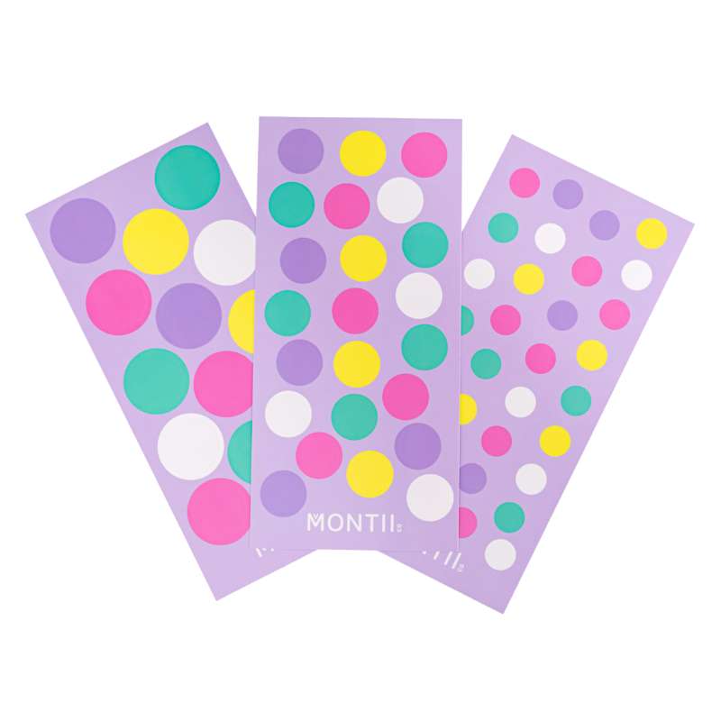 Vandfaste Stickers Til Madkasser Og Drikkedunke   Confetti fra Montiico