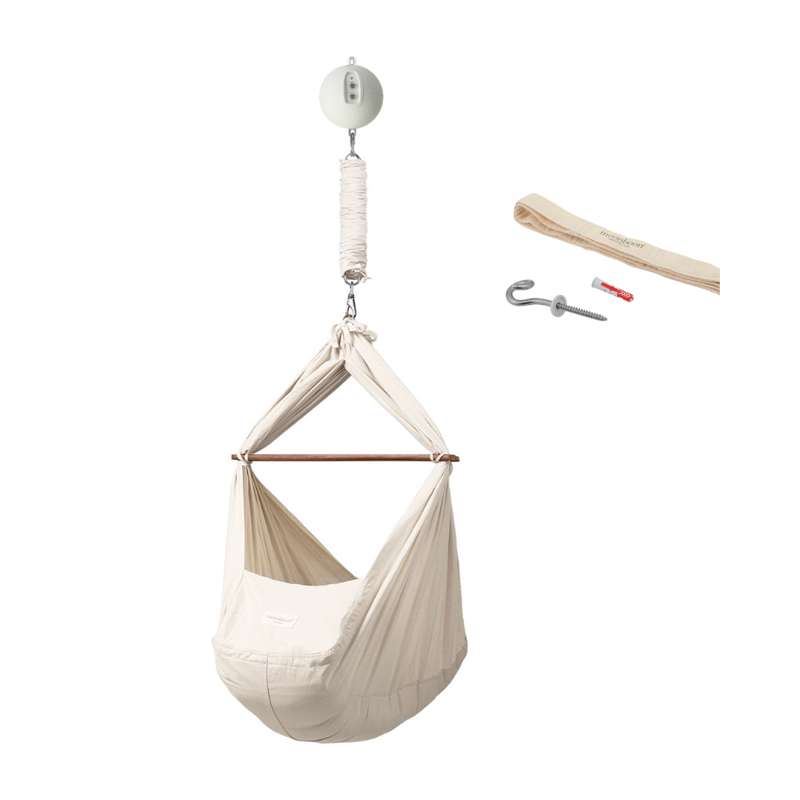 Bundle   Slyngevugge M. Original Vuggemotor Og Loftophæng fra Moonboon