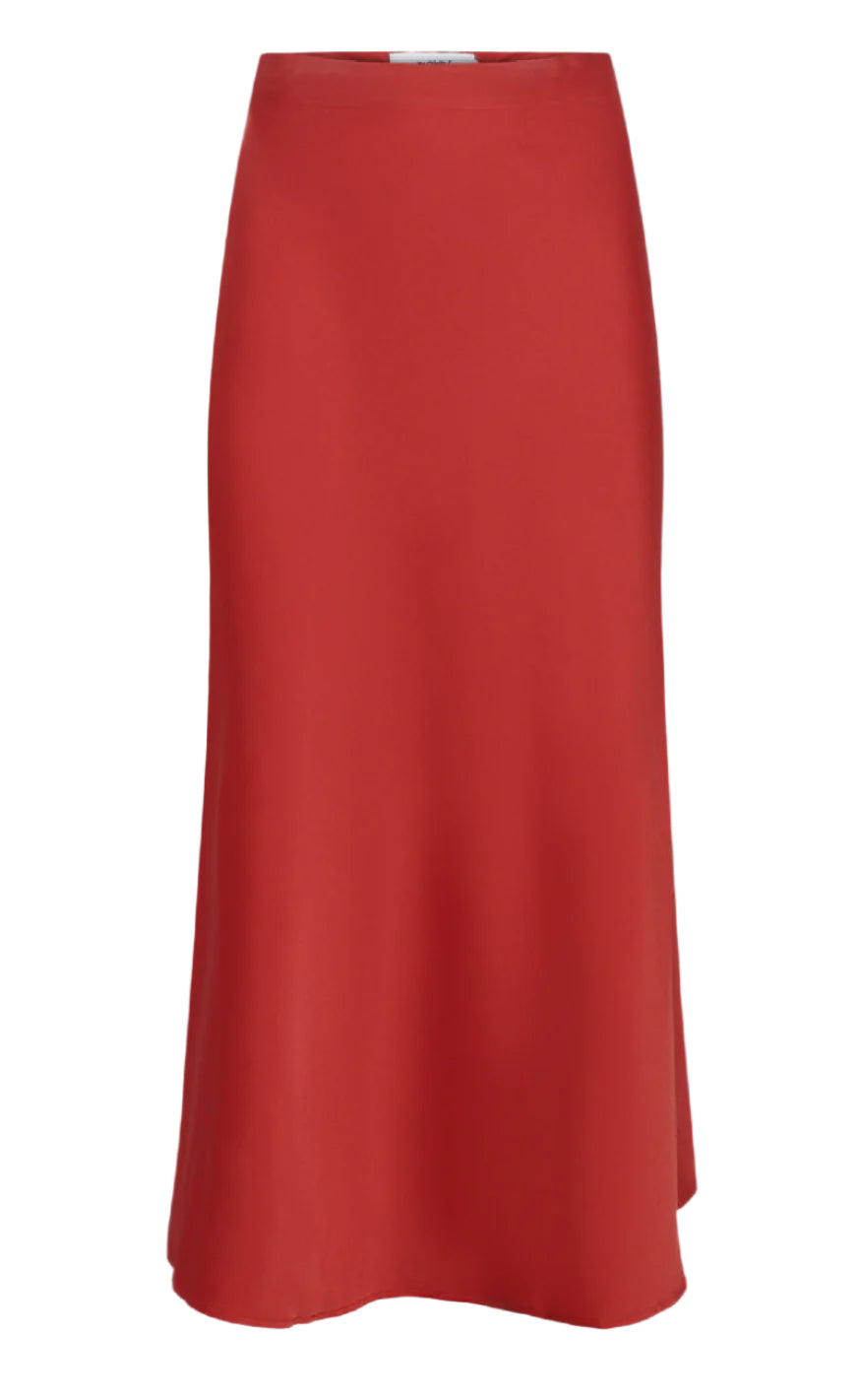 Nederdel   Gebry Satin   Fiery Red fra Moves