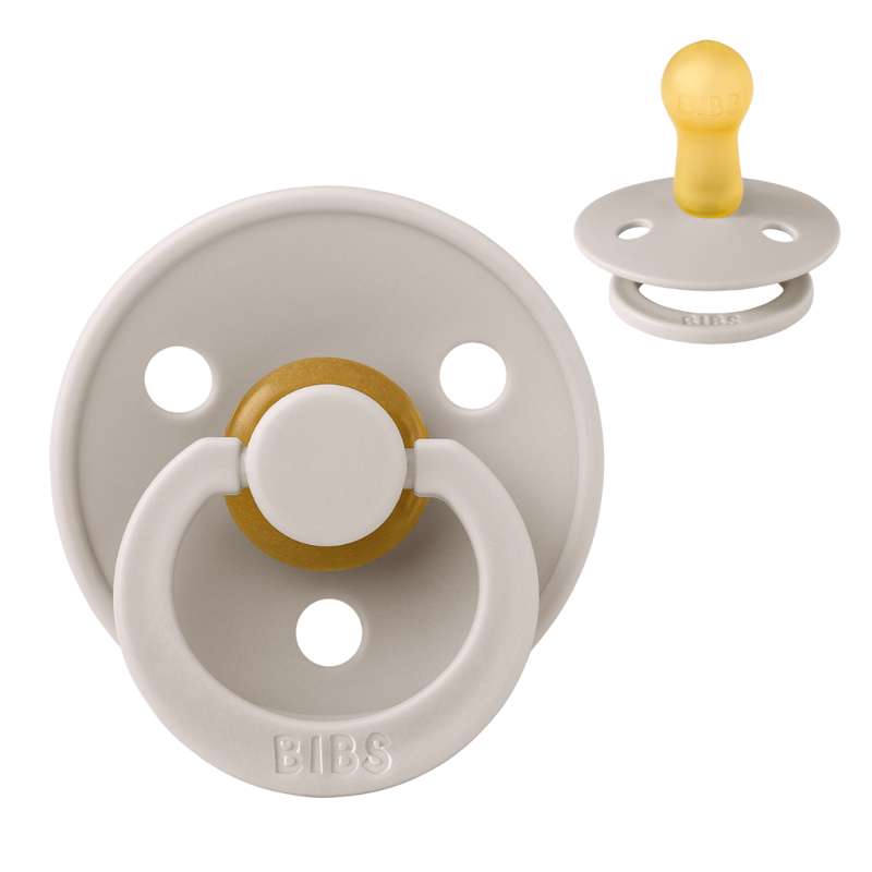 Rund Colour Sut Str. 2 Naturgummi Mushroom fra Bibs
