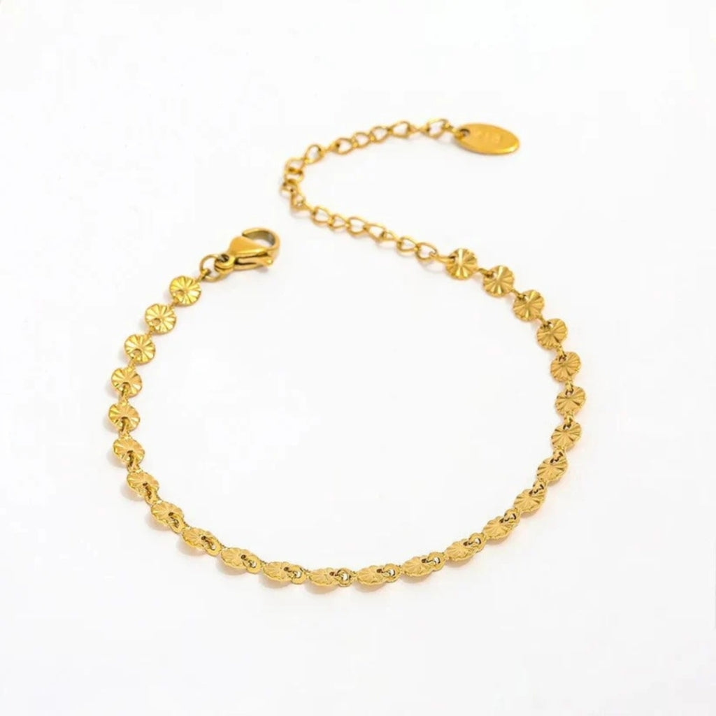 Burst Dot Armbånd 18k Guldbelagt A042   Guld fra Muun Studios