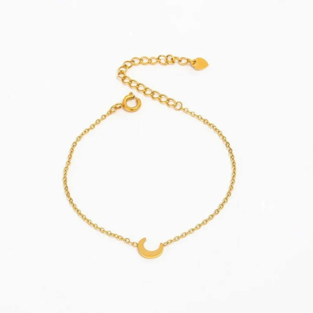 Halvmåne Armbånd 18k Guldbelagt A031   Guld fra Muun Studios
