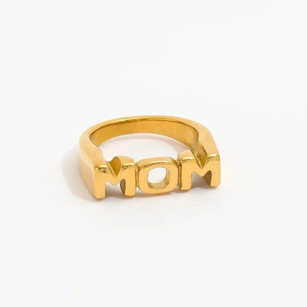 Mom Ring 18k Guldbelagt R087   Guld fra Muun Studios