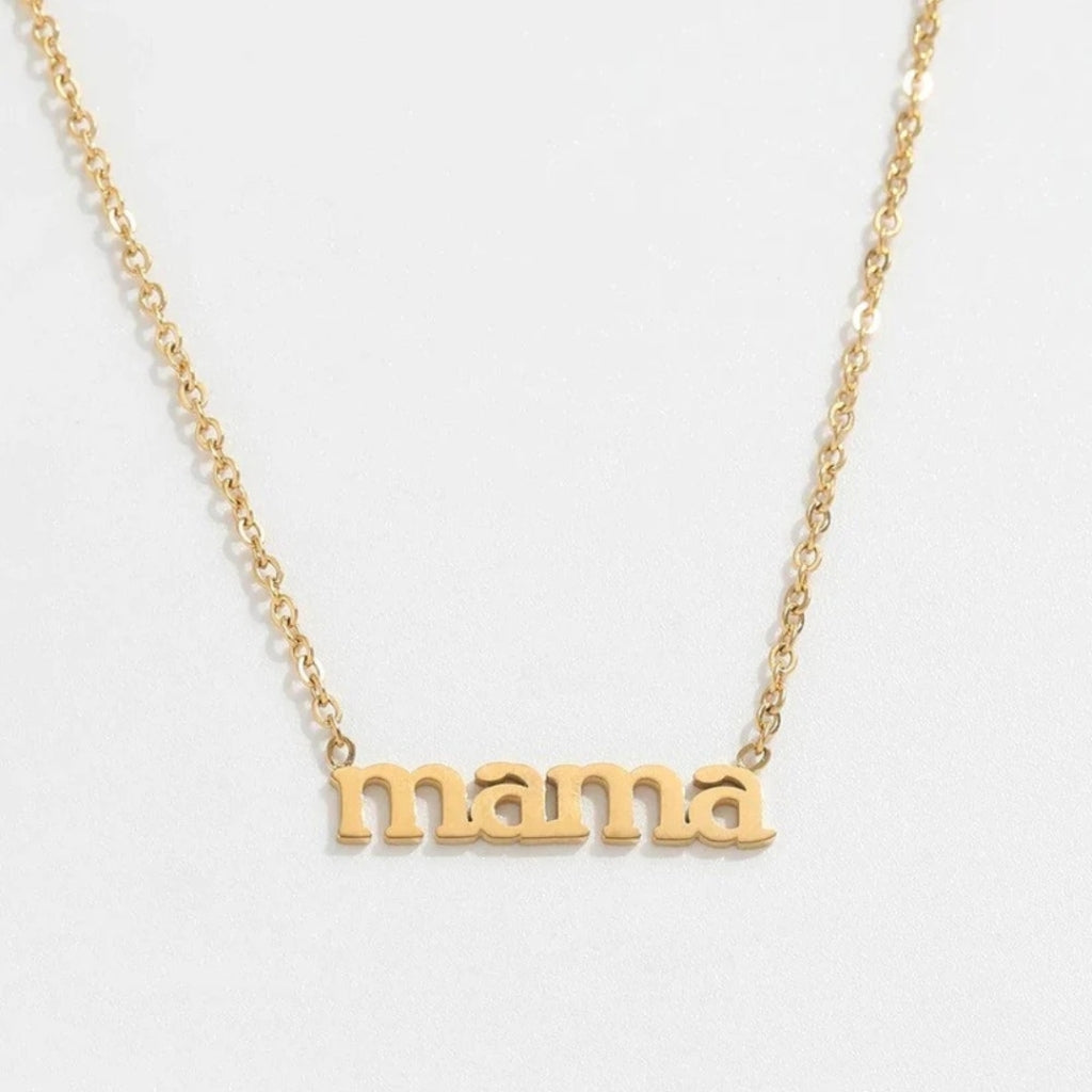 Mama Halskæde 18k Guldbelagt H019   Guld fra Muun Studios