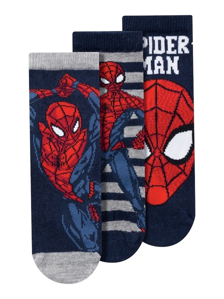 3 Pak Spider Man Strømper Netin Dark Sapphire fra Name It