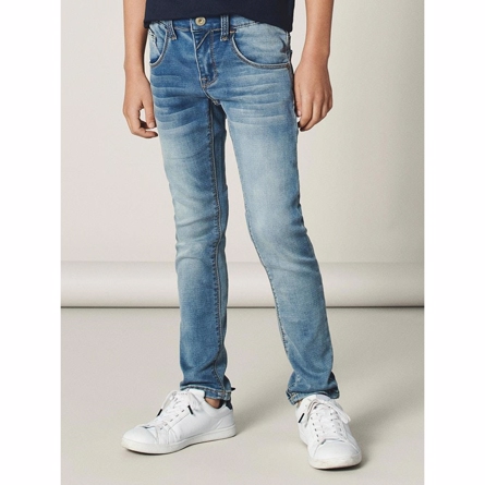 X Slim Sweat Jeans Theo Light Blue fra Name It