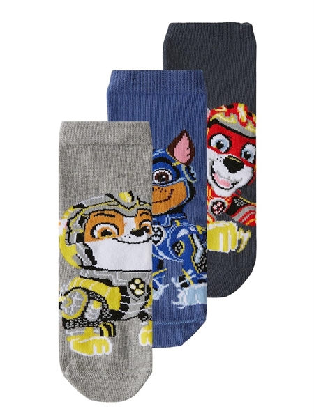 3 Pak Paw Patrol Strømper Ono Bijou Blue fra Name It
