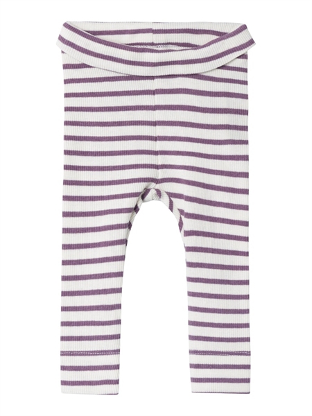 Stribede Rib Leggings Banaia Artic Dusk fra Name It