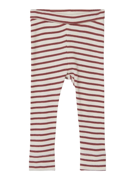 Stribede Rib Leggings Banaia Apple Butter fra Name It