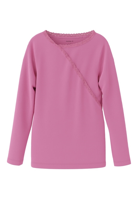 Langærmet Bluse Nanettie Fuchsia Pink fra Name It
