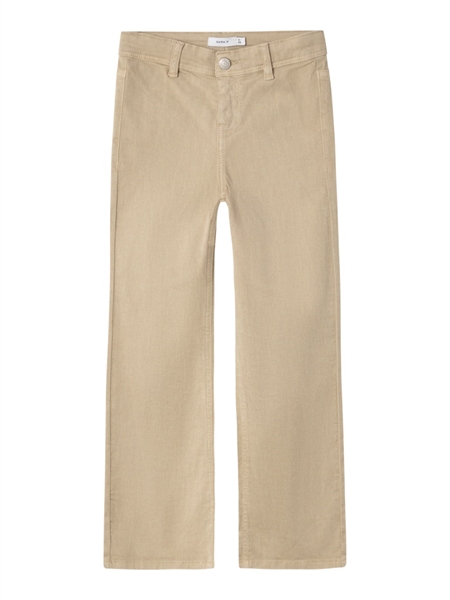 Brede Twill Bukser Polly Irish Cream fra Name It