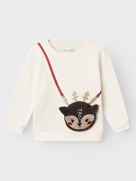 Jule Sweatshirt Rtinsel Jet Stream fra Name It