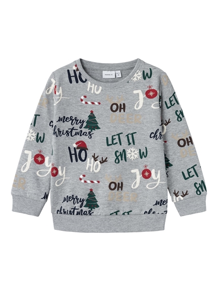 Jule Sweatshirt Rjolly Grey Melange fra Name It