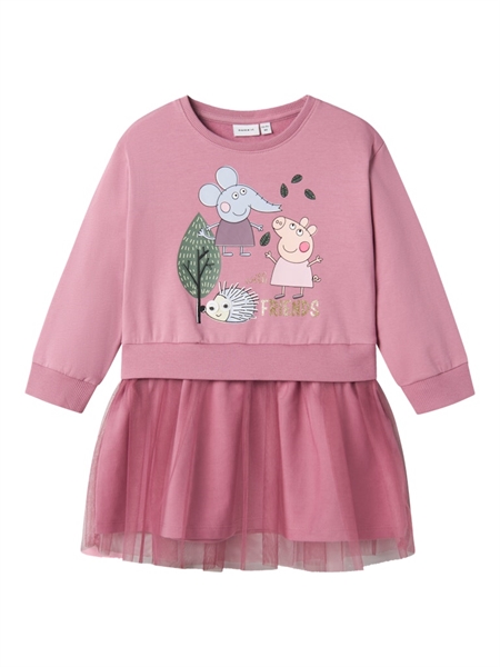 Gurli Gris Sweatkjole Ordi Mauve Orchid fra Name It