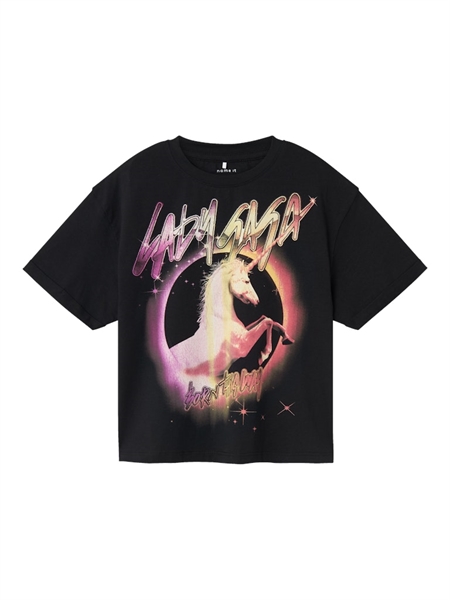 Lady Gaga T Shirt Oxy Black fra Name It