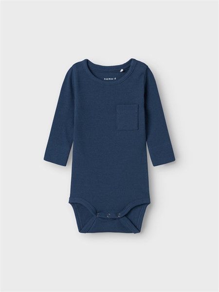 Langærmet Body Relle Dark Denim fra Name It