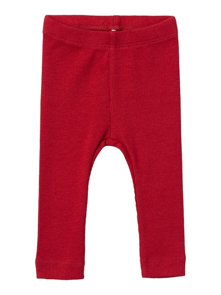 Rib Leggings Kab Jester Red fra Name It