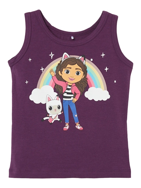 Gabby Cat Tanktop Ordina Plum Purple fra Name It