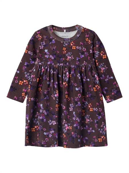 Blomster Kjole Ranja Chocolate Plum fra Name It