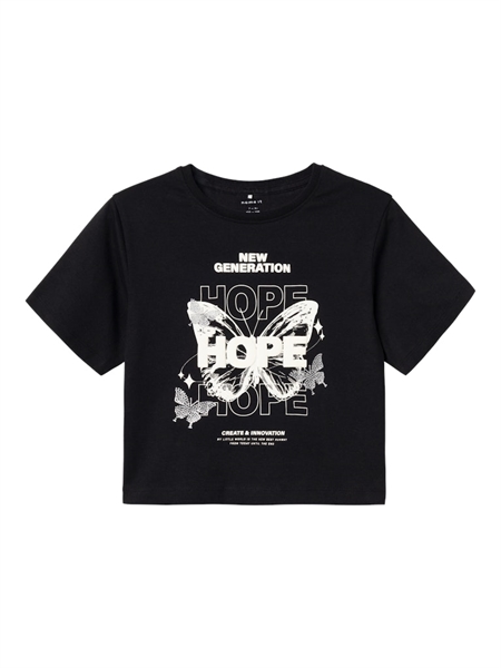 Kort T Shirt Nole Black fra Name It
