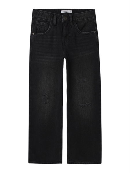 Brede Jeans Rose Black Denim fra Name It