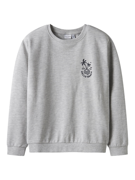 Sweatshirt Vasse Light Grey Melange fra Name It