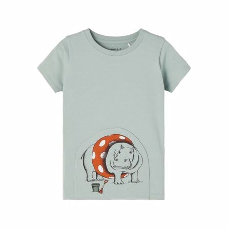 Tee Helge Hedge Green fra Name It