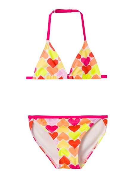 Trekant Bikini Zimone Pink Yarrow Hjerter fra Name It