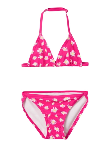 Trekant Bikini Zimone Pink Yarrow Blomster fra Name It