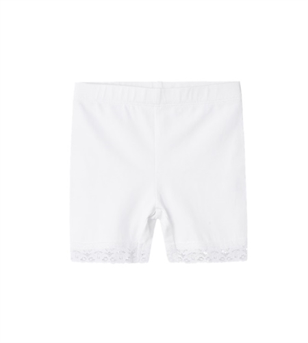Blonde Cykelshorts Vista Bright White fra Name It