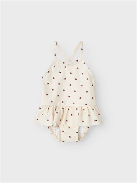Lil Atelier Badedragt Helga Whitecap Gray fra Name It