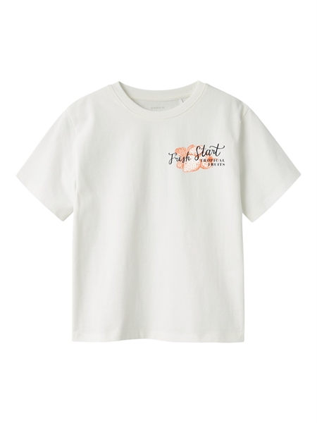 T Shirt Boway Cloud Dancer Red Orange fra Name It