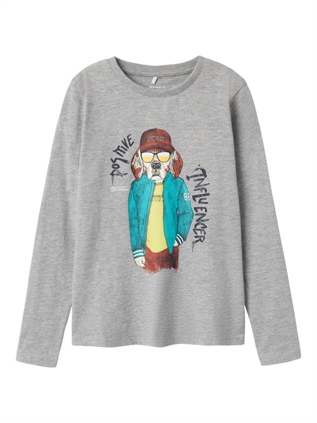 Bluse Semons Grey Melange fra Name It