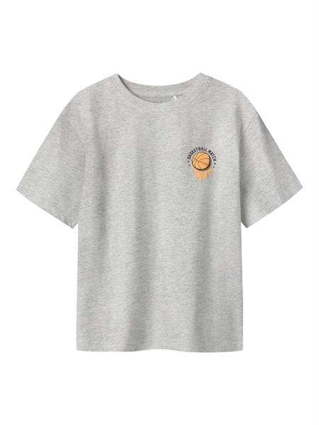 T Shirt Beask Light Grey Melange fra Name It