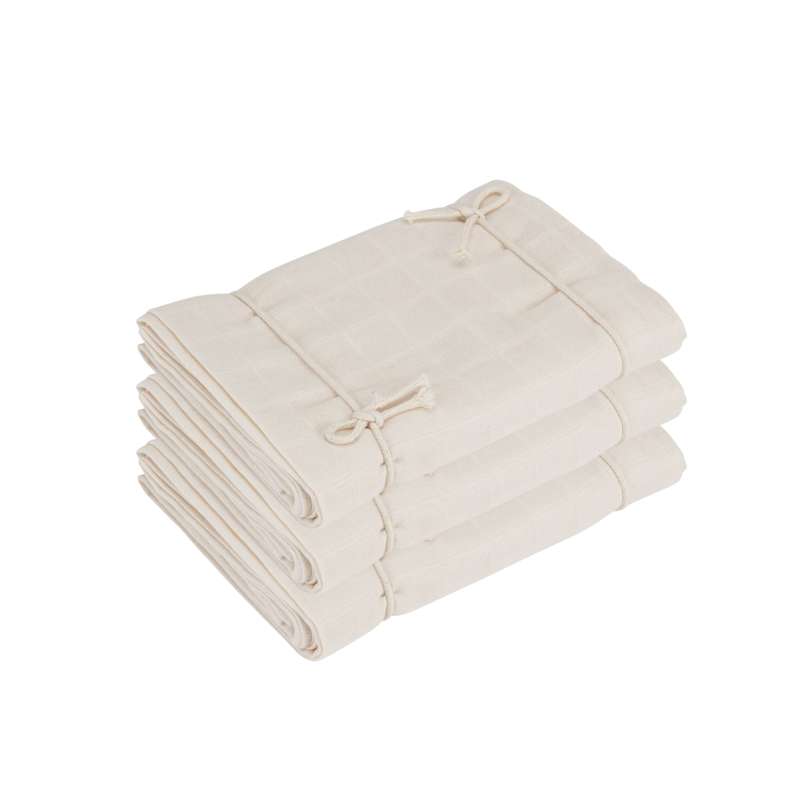 økologiske Stofbleer Minisvøb   3 Pak   Natural White fra Naturebaby