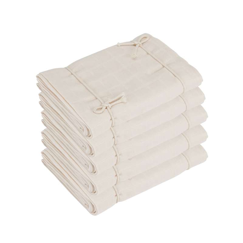 økologiske Stofbleer Minisvøb   5 Pak   Natural White fra Naturebaby