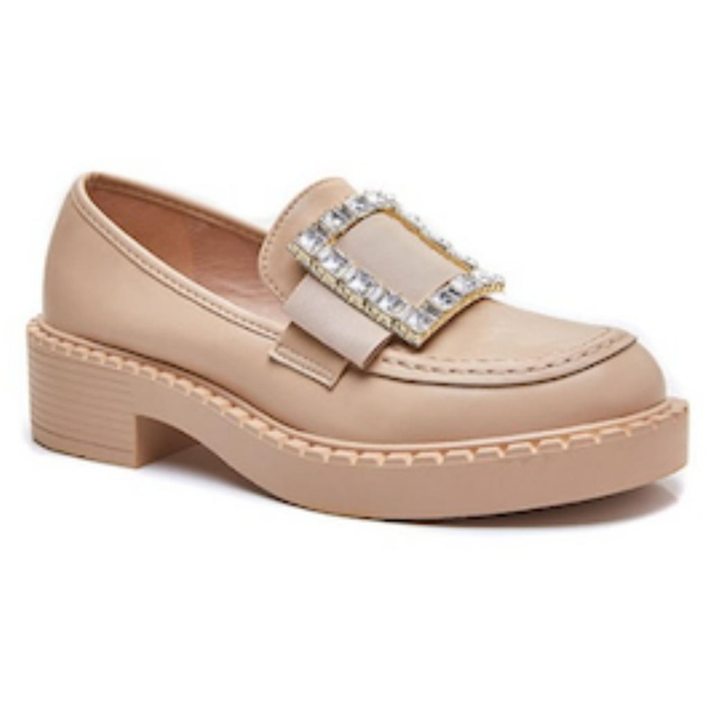 Nelly Dame Loafers 2371   Kaki fra Shoes