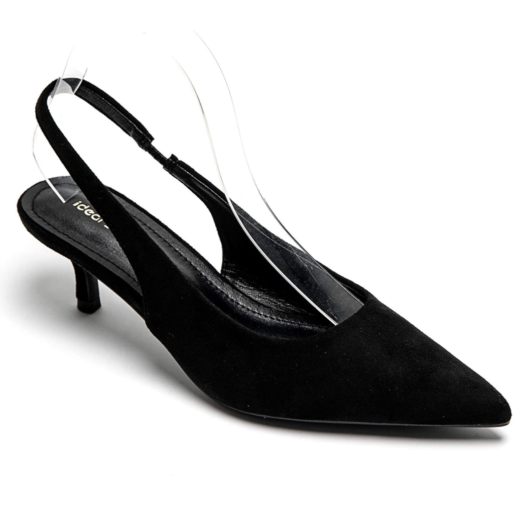 Ninelle Dame Slingback Stiletter 1833   Black fra Shoes